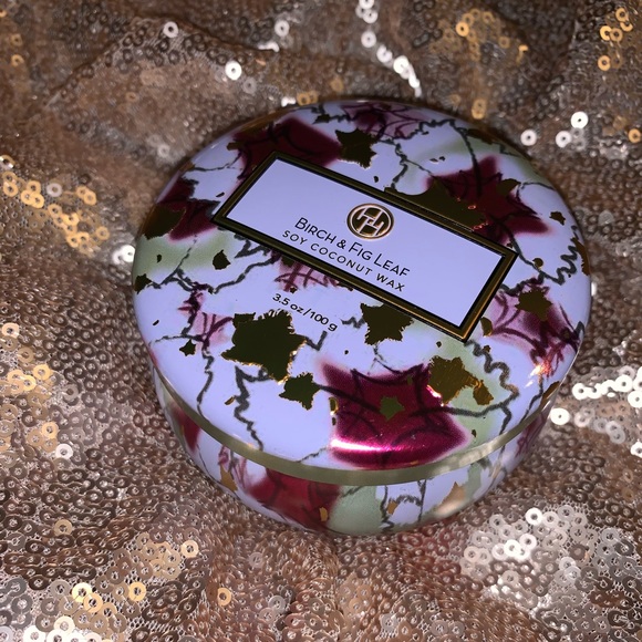 Soy Coconut Wax Candle Birch & Fig Leaf Scent - Picture 2 of 5